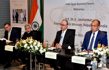 External Affairs Minister Dr. S. Jaishankar addressed a meeting of the India-Egypt Business Forum in Cairo